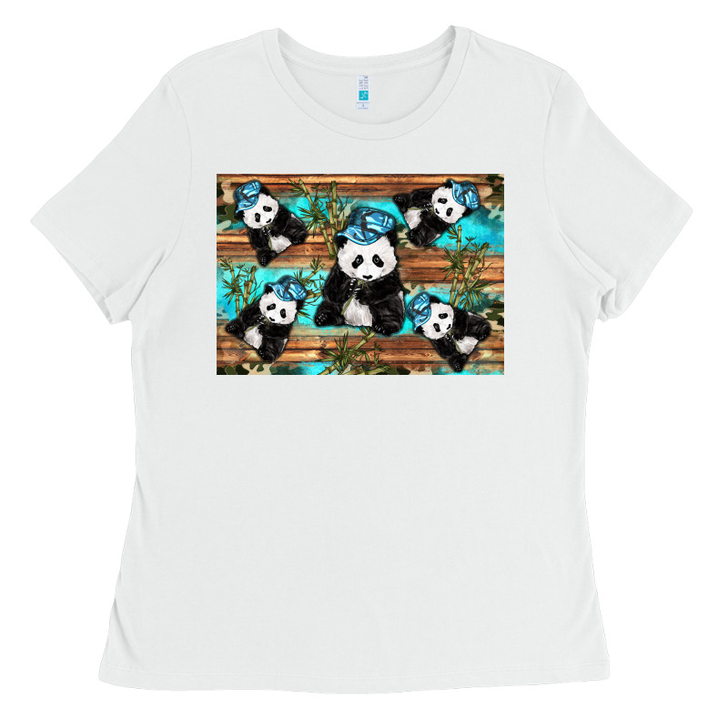 Camouflage Baby Panda Ladies Tee by Artiststas | Teevron