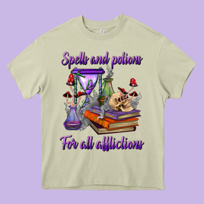 Spells And Potions For All Afflictions Heavy Core Tee Designed By Bundleandbundleshop