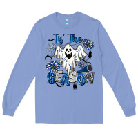 Colony Blue Tis' The Season Cheer Ghost Long Sleeve Tee - BarkalooDesign