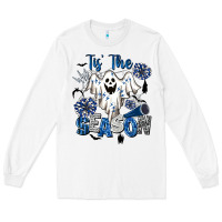 White Tis' The Season Cheer Ghost Long Sleeve Tee - BarkalooDesign