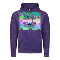 Cloud Purple custom name stitch Vintage Hoodie - AdoDesignShop