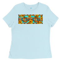 Baby Blue Thankful Pumpkin Ladies Tee - Artiststas