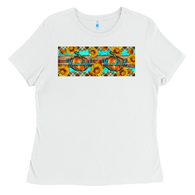 Thankful Pumpkin Ladies Tee by Artiststas | Teevron