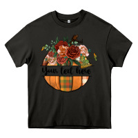 Asphalt preview customize floral pumpkin Heavy Core Tee - BundleAndBundleShop