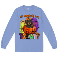 Colony Blue did somebody say treat Long Sleeve Tee - BarkalooDesign