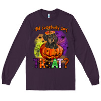 Plum did somebody say treat Long Sleeve Tee - BarkalooDesign