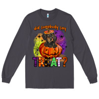 Smoke did somebody say treat Long Sleeve Tee - BarkalooDesign