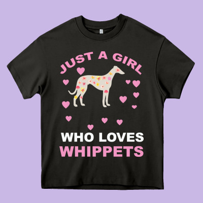Just A Girl Who Loves Whippets Heavy Core Tee Designed By Bettercallsaul