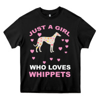 Black Just A Girl Who Loves Whippets Heavy Core Tee - Bettercallsaul