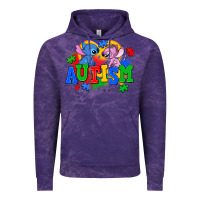 Cloud Purple autism stitch with lilo Vintage Hoodie - AdoDesignShop