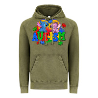 Vintage Olive autism stitch with lilo Vintage Hoodie - AdoDesignShop