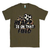 Army Green my heart is on that field soccer Classic Tee - FaDigitalArtStudio