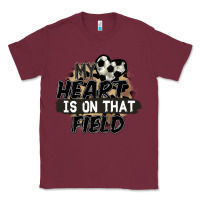 Burgundy my heart is on that field soccer Classic Tee - FaDigitalArtStudio
