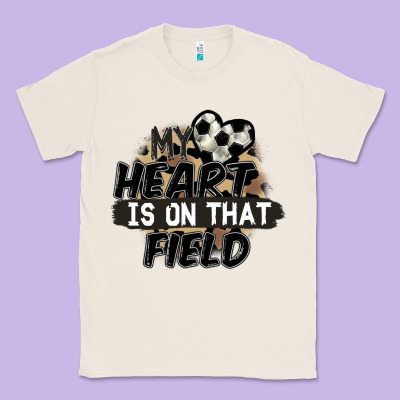 My Heart Is On That Field Soccer Classic Tee Designed By Fadigitalartstudio
