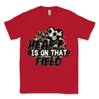 Red my heart is on that field soccer Classic Tee - FaDigitalArtStudio