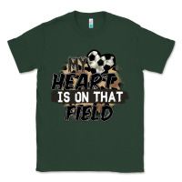 Sports Green my heart is on that field soccer Classic Tee - FaDigitalArtStudio