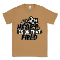 Toasted Coconut my heart is on that field soccer Classic Tee - FaDigitalArtStudio