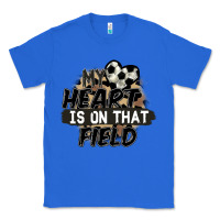 True Royal my heart is on that field soccer Classic Tee - FaDigitalArtStudio