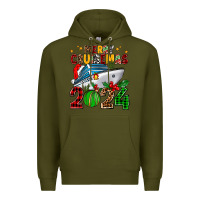 Army Green merry cruisemas 2024 Premium Hoodie - AdoDesignShop