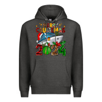 Charcoal Heather merry cruisemas 2024 Premium Hoodie - AdoDesignShop