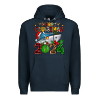 Navy merry cruisemas 2024 Premium Hoodie - AdoDesignShop