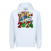 White merry cruisemas 2024 Premium Hoodie - AdoDesignShop