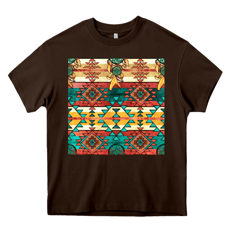 Native American Aztec Seamless Pattern Heavy Core Tee by BundleAndBundleShop | Teevron