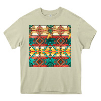 Mossy native american aztec seamless pattern Heavy Core Tee - BundleAndBundleShop