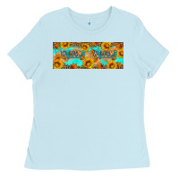 Baby Blue Welcome Fall Ladies Tee - Artiststas