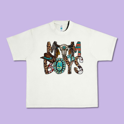 Mom Of Boys Urban Heavy Tee Designed By Racoondesign
