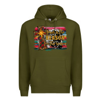 Army Green jesus i̇s the reason for the season christmas Premium Hoodie - RanaPortraitStore