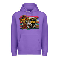 Purple jesus i̇s the reason for the season christmas Premium Hoodie - RanaPortraitStore