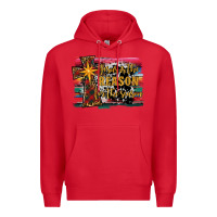 Red jesus i̇s the reason for the season christmas Premium Hoodie - RanaPortraitStore