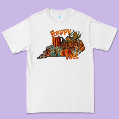 Happy Fall Premium Tee Designed By Cowhidedigitalart