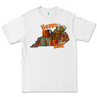 White happy fall Premium Tee - CowhideDigitalArt