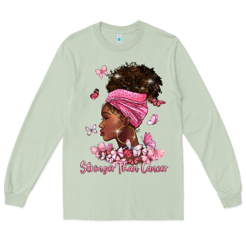 Stronger Than Cancer Long Sleeve Tee by BarkalooDesign | Teevron