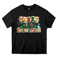Black merry christmas Heavy Core Tee - FaDigitalArtStudio