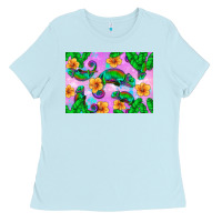 Baby Blue Chameleon Ladies Tee - Artiststas