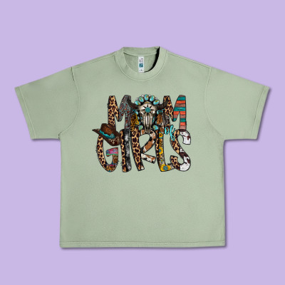 Mom Of Girls Urban Heavy Tee Designed By Racoondesign