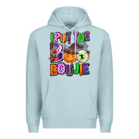 Blue Mist Hallowen Boo Premium Hoodie - AdoDesignShop