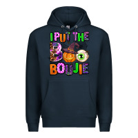 Navy Hallowen Boo Premium Hoodie - AdoDesignShop