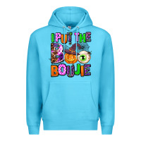 Ocean Blue Hallowen Boo Premium Hoodie - AdoDesignShop