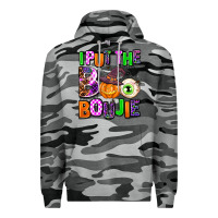 Slate Camo Hallowen Boo Premium Hoodie - AdoDesignShop