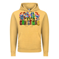 Vintage Mustard merry christmas stitch Vintage Hoodie - AdoDesignShop