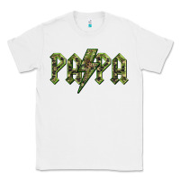 White papa  lightning camouflage Classic Tee - BarkalooDesign