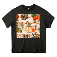 Asphalt fall heifer seamless pattern Heavy Core Tee - BundleAndBundleShop