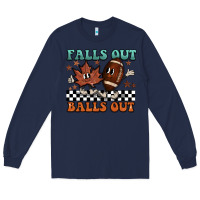 Navy falls out balls out Long Sleeve Tee - BarkalooDesign