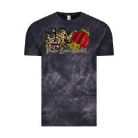 Cloud Black peace love cricket Vintage Tee - RacoonDesign