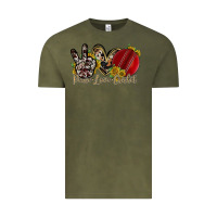 Vintage Olive peace love cricket Vintage Tee - RacoonDesign