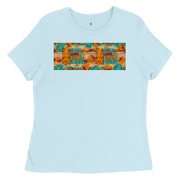 Baby Blue Autumn leaves and pumpkin please 11 oz mug Ladies Tee - Artiststas